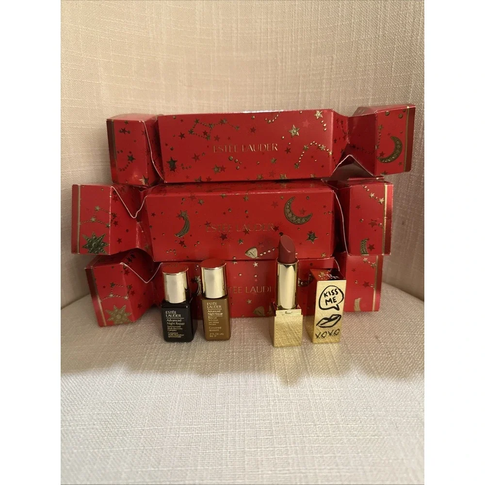 Estee Lauder Advanced Night Repair Duo Set Travel Constellation Rose Lipstick